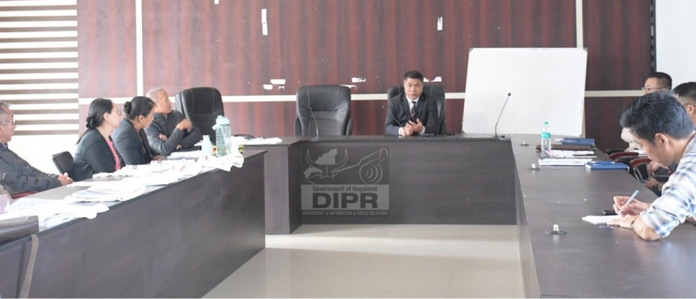 Kohima DC B Henok Buchem addresses the Field Trainer Training for Census 2027 Phase-II at the DPDP Conference Hall, Kohima, on October 28. (DIPR Photo)